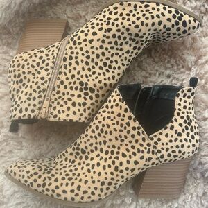 Qupid Leopard Booties